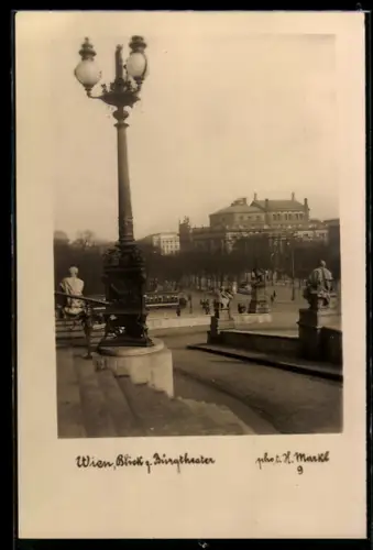 AK Wien, Strassenpartie mit Burgtheater