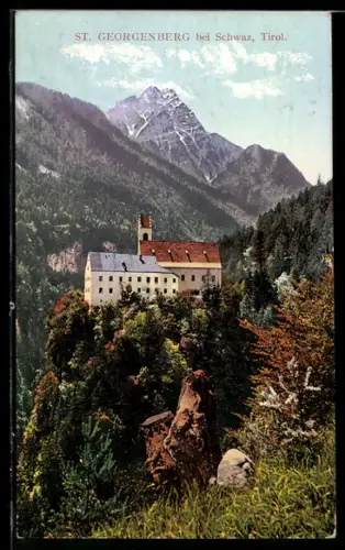 AK St. Georgenberg, Blick auf ein Schloss