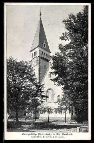 AK Wr. Neustadt, Evangelische Pfarrkirche