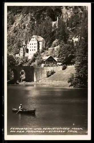 AK Fernstein /Tirol, Fernpass-Strasse und Fernsteinsee
