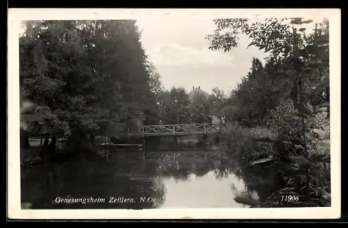 AK Zeillern /N. Oe., Genesungsheim, Brücke