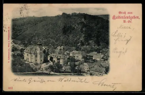 AK Kaltenleutgeben /O.-Oe., Teilansicht mit Kirche