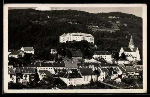 AK Murau /Steiermark, Teilansicht mit Schloss