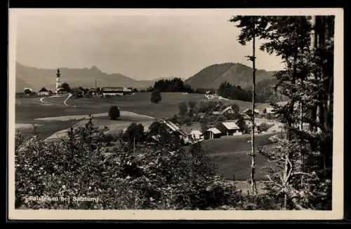 AK Faistenau bei Salzburg, Teilansicht mit Kirche