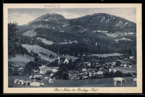 AK Bad Mehrn bei Brixlegg, Teilansicht mit Kirche