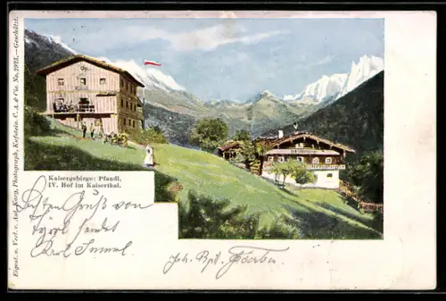AK Ebbs, Pfandl, IV. Hof im Kaiserthal