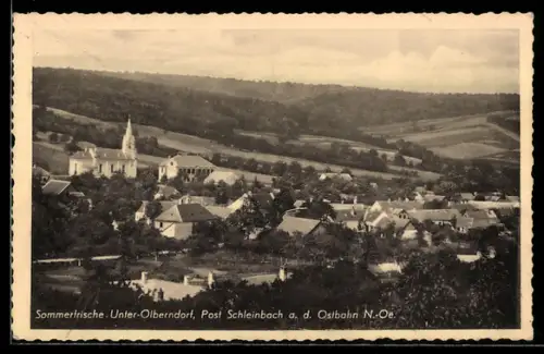 AK Unter-Olberndorf, Blick auf den Ort
