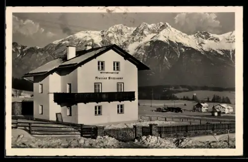 AK Mutters, Pension Bergsonne A. L. Wieshaber am Nockhofweg