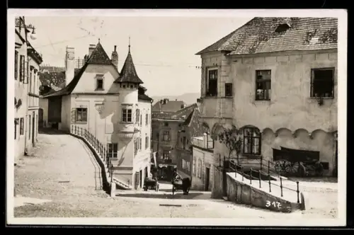 AK Krems a. D., Strassenpartie am Wegscheid