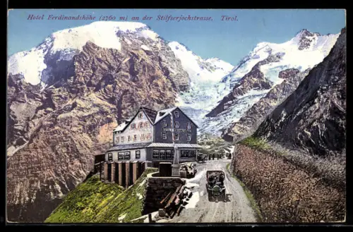 AK Ferdinandshöhe, Hotel mit Ortler
