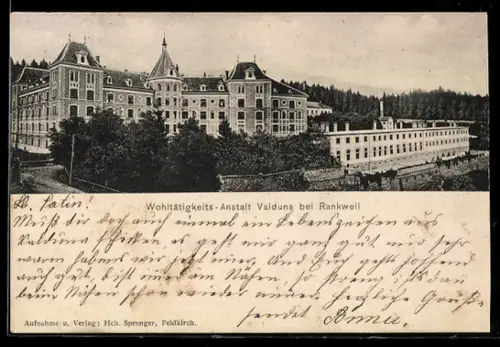 AK Rankweil, Wohltätigkeits-Anstalt Valduna