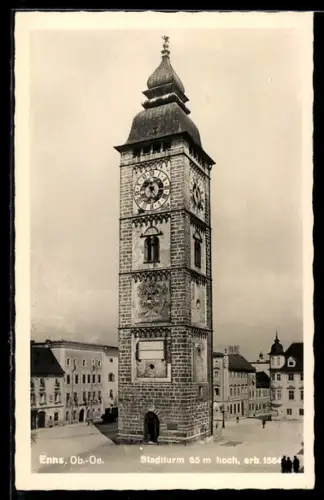 AK Enns, Blick auf Stadtturm