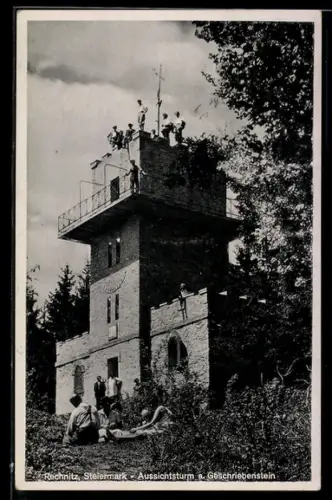 AK Rechnitz /Steiermark, Aussichtsturm a. Geschriebenstein