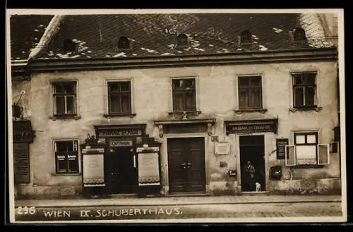 AK Wien, Schuberthaus mit Optiker Franz Ecker