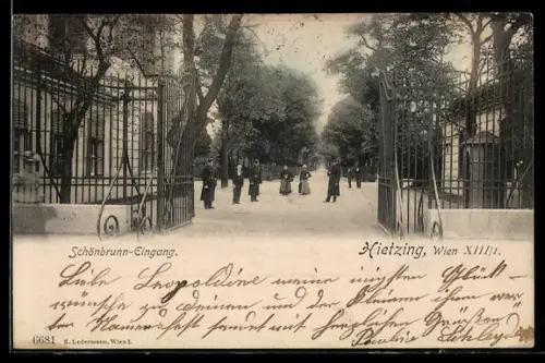 AK Wien, Hietzing, Schönbrunn-Eingang