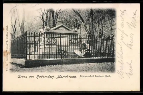 AK Hadersdorf-Mariabrunn, Feldmarschall Laudons Grab