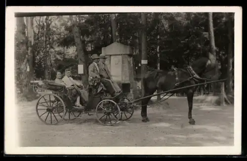 AK Innsbruck, Denkmal mit Pferdewagen