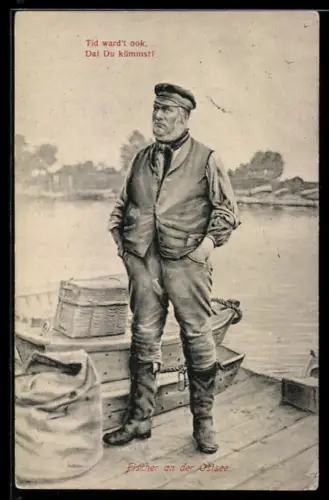 AK Alter Fischer steht am Steg