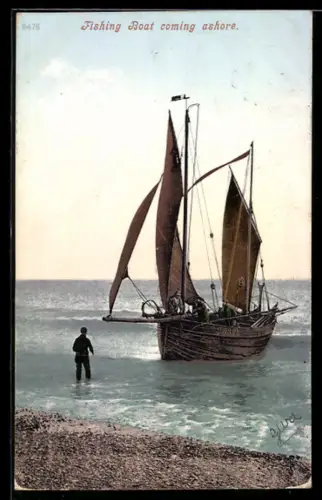 AK Fishing Boat coming ashore