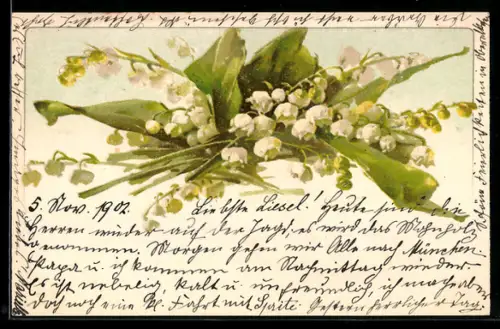 AK Prachtvolle Maiglöckchen verkünden den Frühling