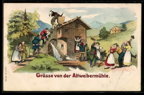 AK Cleebronn, Grüsse von der Altweibermühle