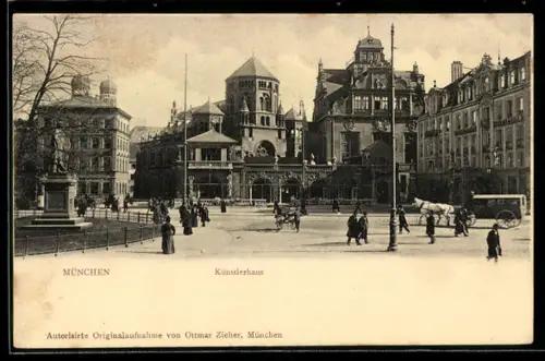 AK München, Künstlerhaus und Synagoge