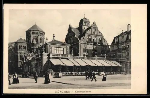 AK München, Künstlerhaus und Synagoge