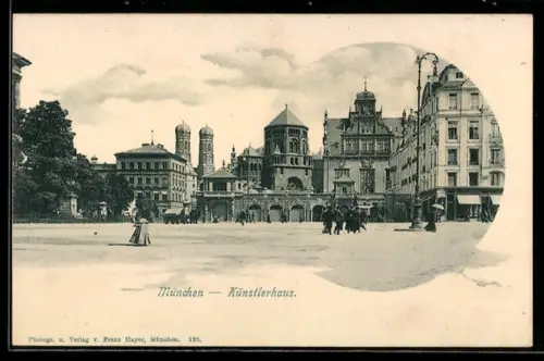 AK München, Synagoge mit Künstlerhaus