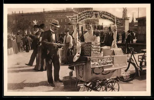 AK Berlin, Der Berliner Würstelmax im Lustgarten