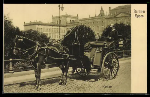 AK Berlin, Berliner Typen, Hansom