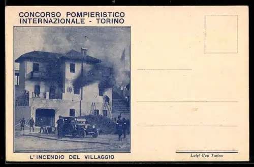 AK Torino, Concorso Pompieristico Internazionale, L`Incendio del Villagio