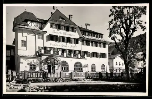 AK Kitzbühel, Hotel Reisch-Hinterbräu, Aussenansicht