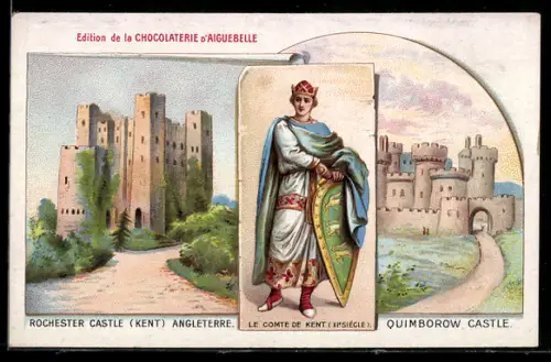 AK Rochester Castle /Kent, Le comte de Kent, Quimborow Castle