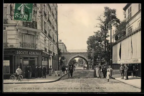 AK Courbevoie, La Société Générale et le Pont de Bezons