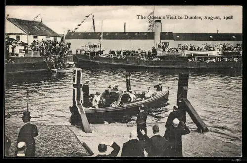 AK Dundee, The Queens Visit in August 1908