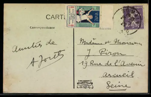 AK Somain, La Rue Pasteur