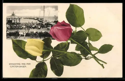 AK Clacton-on-Sea, Bandstand and Pier