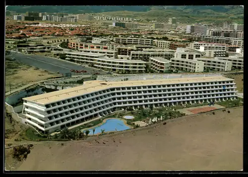 AK Playa del Inglés /Gran Canaria, Hotel am Strand mit Pool