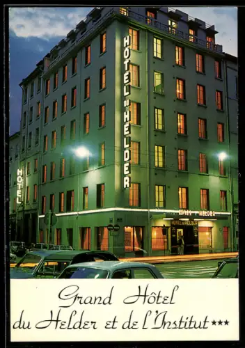 AK Lyon, Grand Hôtel du Helder et de l`Institut, 38, rue de Marseille