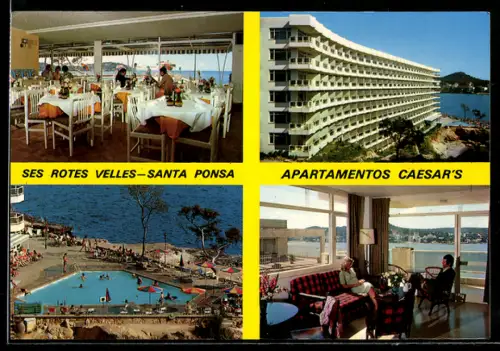 AK Santa Ponsa /Mallorca, Ses Rotes Velles, Apartamentos Caesars