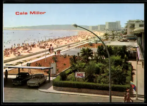 AK Cala Millor, Strand mit Promenade und Hotels