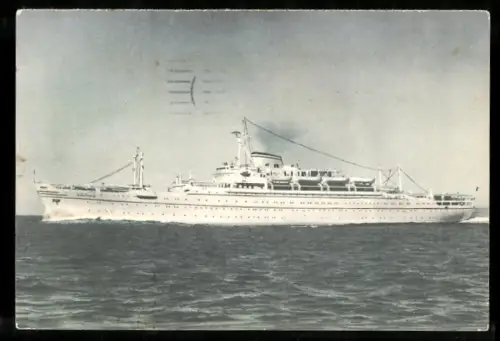 AK Passagierschiff M.S. Victoria des Lloyd Triestino auf See