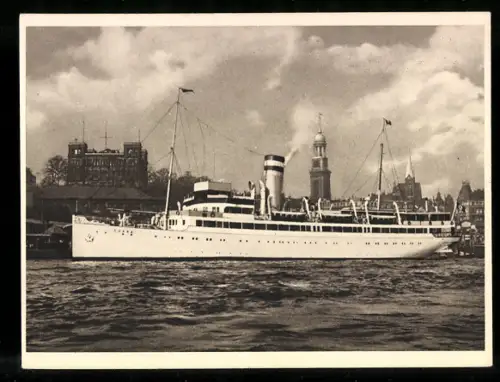 AK Passagierschiff Cobra verlässt den Hamburger Hafen