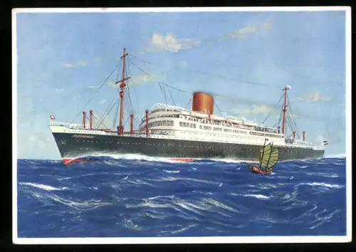 AK Passagierschiff Scharnhorst des Norddeutschen Lloyd Bremen auf hoher See