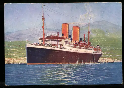 AK Passagierschiff Sierra Cordoba vom Norddeutschen Lloyd Bremen vor der Küste