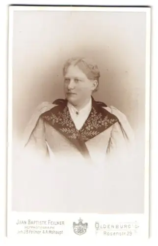 Fotografie Jean Baptiste Feilner, Oldenburg, Rosenstr. 29, Porträt einer Dame