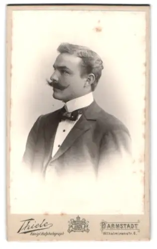 Fotografie Hugo Thiele, Darmstadt, Wilhelminenstr. 6, G. Ritzert im Profil
