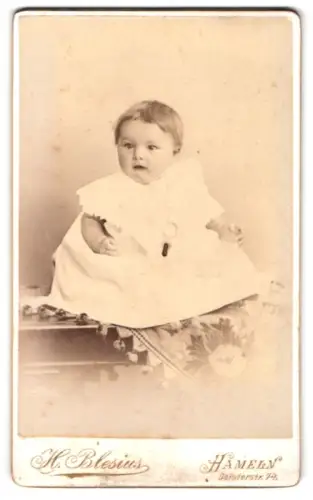 Fotografie H. Blesius, Hameln, Deisterstrasse 74, Lina als Kleinkind im Jahr 1900