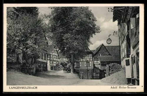 AK Langensulzbach, Strasse