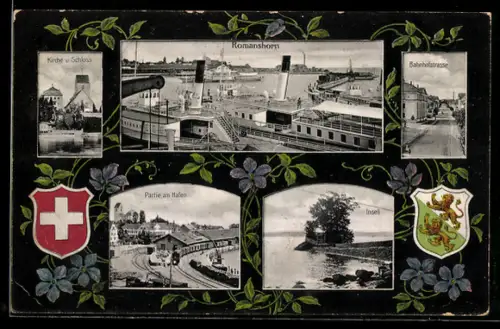 AK Romanshorn, Partie am Hafen